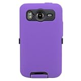 Hybrid Hard Snap on BLACK ARMOR MIX Rubber with Flexi Skin PURPLE Sleeve Fa ....