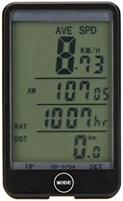 Meree G12 27 Functions Touch Button Bike Computer LCD Backlight Bicycle Computer Speedometer Waterproof Odometer Wired Cycle Velocimetro Bicicleta-Black