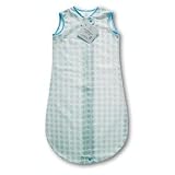 Swaddledesigns Organic Zip Me Sack with Dots/Stars 3to6mos