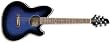 TCY10 Acoustic Electric Guitar Transparent Blue Sunburst