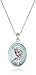 Disney Girls' Frozen Silver-Plated Elsa Crystal Shaker Pendant Necklace