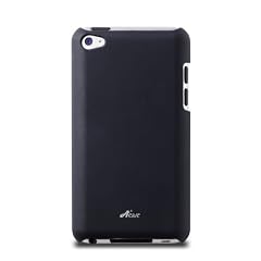 Acase Ultra slim ハードケース for iPod Touch 第4世代 ブラック(液晶保護フィルム付)