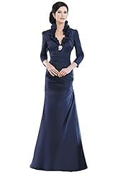 V-neck Mermaid Taffeta Mother-of-the-Bride Dress/Prom Dress 