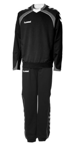 Hummel Kinder Trainingsanzug Team Spirit Cotton-Poly, black/black, 140 - 152 ( 12 )