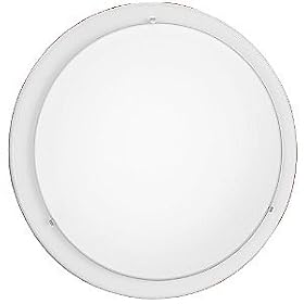 Eglo 82941A Planet 2 Light Wall/Ceiling Light Fixture, Nickel/Frosted Opal