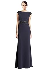 Cowl Neck Polyester Evening Dress 
