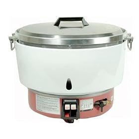 Rice Cooker, Natural Gas, 50 Cup Capacity, Removable Cover, Keeps Rice Up To 6 Hours, Flame Failure