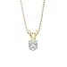 0.91 ct. H - SI3 Oval Cut Diamond Solitaire Pendant with Chain