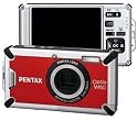 Pentax Optio W80 Waterproof 12.1MP Digital Camera with 5x Wide Angle Triple Shake Reduction Optical Zoom and 2.5 inch LCD (Cardinal Red)