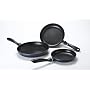 Karcher 121855 Induktions-Pfannen Set - hochwertiges 3-teiliges Induktion Aluguss Pfannen Set - Teflon® Classic beschichtet - dunkelblau