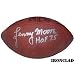 Lenny Moore Autographed/Hand Signed NFL Pro Football w/HOF 75 Inscription