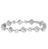 .925 Sterling Silver Cubic Zirconia Bracelets