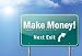 Wallmonkeys Peel and Stick Wall Decals - Highway Sign make Money! - Next Exit - Removable Graphic