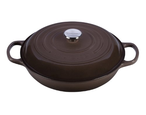 Le Creuset 3.5-qt. Signature Enamel Cast Iron Braiser, Truffle On Sale