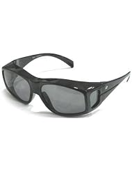 Birdz Polarized Fit Over Sunglasses for Prescription Rx Eye Glasses with 1.1mm Polarized Smoke... by
