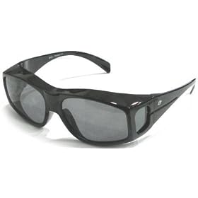 Click here to buy Birdz Polarized Fit Over Sunglasses for Prescription Rx Eye Glasses with 1.1mm Polarized Smoke....