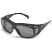 Birdz Polarized Fit Over Sunglasses for Prescription Rx Eye Glasses with 1.1mm Polarized Smoke Lenses That Improve Vision By Reducing the Glare From Bright Sunlight!