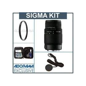 Sigma 70-300mm f/4-5.6 DG OS (Optical Stabilizer) Telephoto Zoom Lens Kit, for Maxxum & Sony Alpha Mount. with Tiffen 62mm UV Filter, Lens Cap Leash, Professional Lens Cleaning Kit