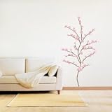 Japanese Cherry Blossoms - Loft 520 Kids Nursery Home Decor Vinyl Mural Art Wall Paper Stickers