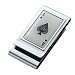 Money Clip Ace of Spades Metal Chrome Plated