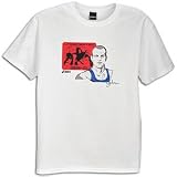 ASICS Undefeated Cael S/S Tee - Men's ( sz. L, White/Red )