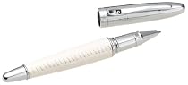 Pierre Cardin White Leather Ball-Point Pen Set #APC00187
