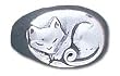 Solid Sterling Silver Cat Ring