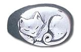 Solid Sterling Silver Cat Ring