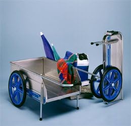 Foldit Collapsible Beach / Utility Cart Colors: Green with Black