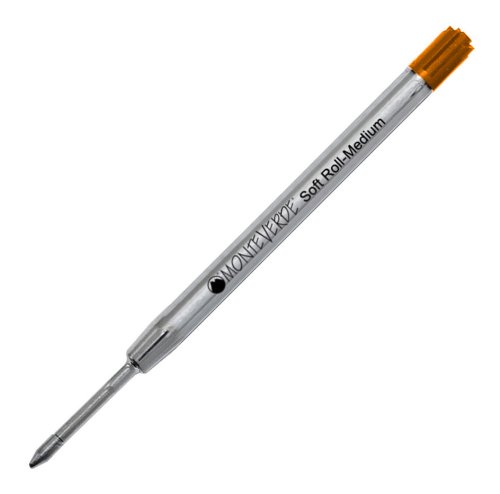 Monteverde Ballpoint Refill to Fit Parker Ballpoint Pens, Medium Point, Soft Roll, Brown, 2 per Pack (P132BN)