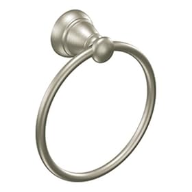  Moen Y2686BN Banbury Towel Ring, Brushed Nickel