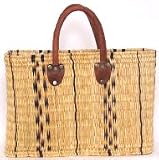 Moroccan Straw Summer Beach / Shopper / Tote Bag 16.5