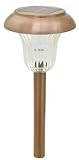 Moonrays 91662 Geneva Style Lamp Solar Powered Metal Path Light, 4 Pack, Bronze