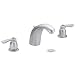 Moen 4945BC Chateau Two-Handle Lavatory Faucet with Drain Assembly, Brushed Chrome