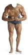 Muscle Man "Stand-In" Standup Poster