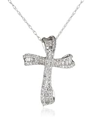 Kobelli "Amour" Round Diamond Fashion Pendant Necklace (1/3 Cttw, HI/I1-I2)