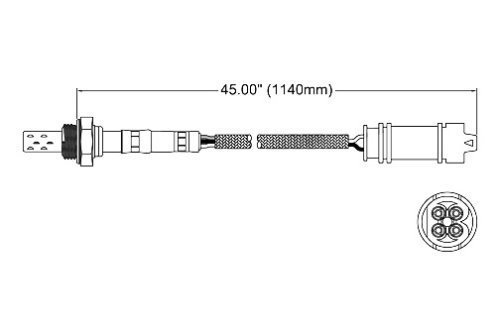 Walker 250-24657 Four Wire Oxygen Sensor