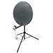 Portable Satellite Dish Kit for camping or caravan including 65 cm dish, folding arm, tripod and securing pegs, LNB, satfinder, compass and cable. Ideal for the UK and Europe.