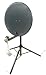 Portable Satellite Dish Kit for camping or caravan including 65 cm dish, folding arm, tripod and securing pegs, LNB, satfinder, compass and cable. Ideal for the UK and Europe.