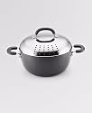 Circulon 2 5-1/2-Quart Casserole with Pouring Colander Lid