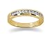 0.24 Channel Set Diamond Wedding band in 14k Yellow Gold