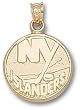 New York Islanders Logo 5/8" Charm/Pendant -14K/10K, Stainless Steel or Gold Plated