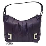MICHAEL Michael Kors Iona Medium Top Zip Purple Shoulder Bag