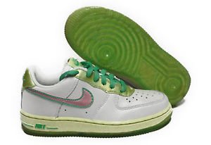pink and lime green air force 1