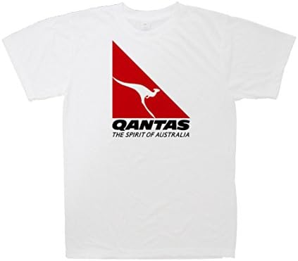Galush Prints Men's T-Shirt, 100% Cotton - Qantas Airways Print, XL