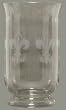 Individually Hand Etched Fleur De Lis Ring Glass Candle Shade 11"H