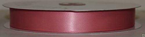 3/8" X 100 Yard Single Face Satin Ribbon Multi Colors ( Dusty Rose )