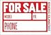 For Sale Sign - Static Cling