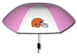 Rainmate Rainwear NFL Cleveland Browns Pink & White 42-Inch Folding Umbrella