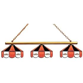 San Francisco Giants 3pc SWAG STAINED GLASS POOL BILLIARD TABLE LAMP LIGHT from Pool Table Lamps